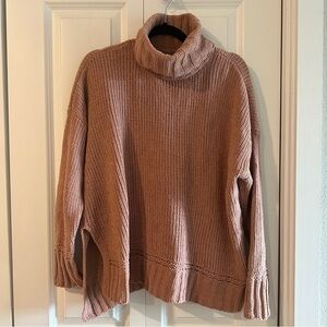 Aerie Pink Turtleneck Sweater